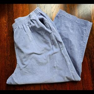 Pull On Pants Crop‎ Elastic Waist Corduroy Alfred Dunner Size 22W